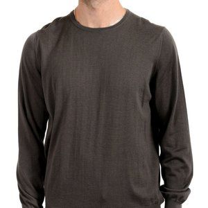 Barneys Newyork Men's Brown Crewneck Sweater